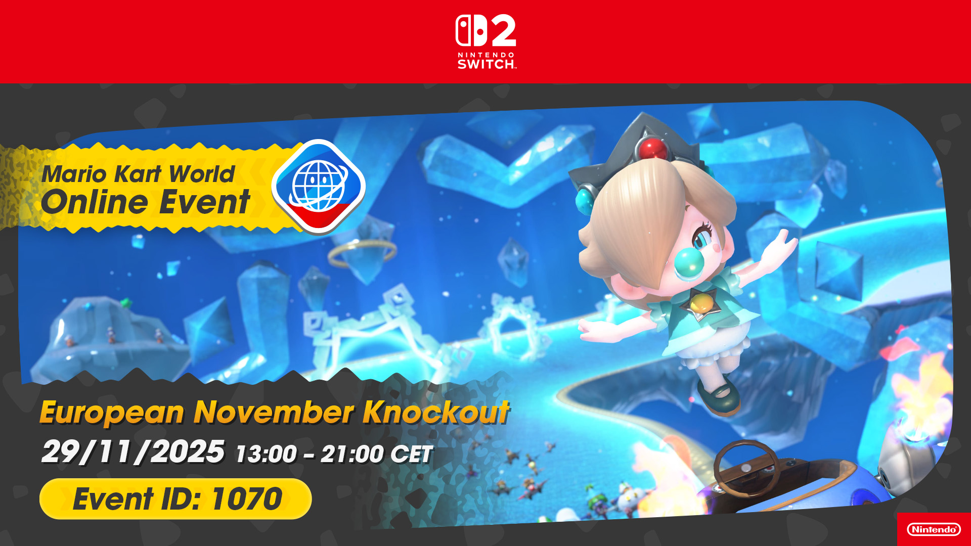 Drive to survive in the next Mario Kart World European online event!