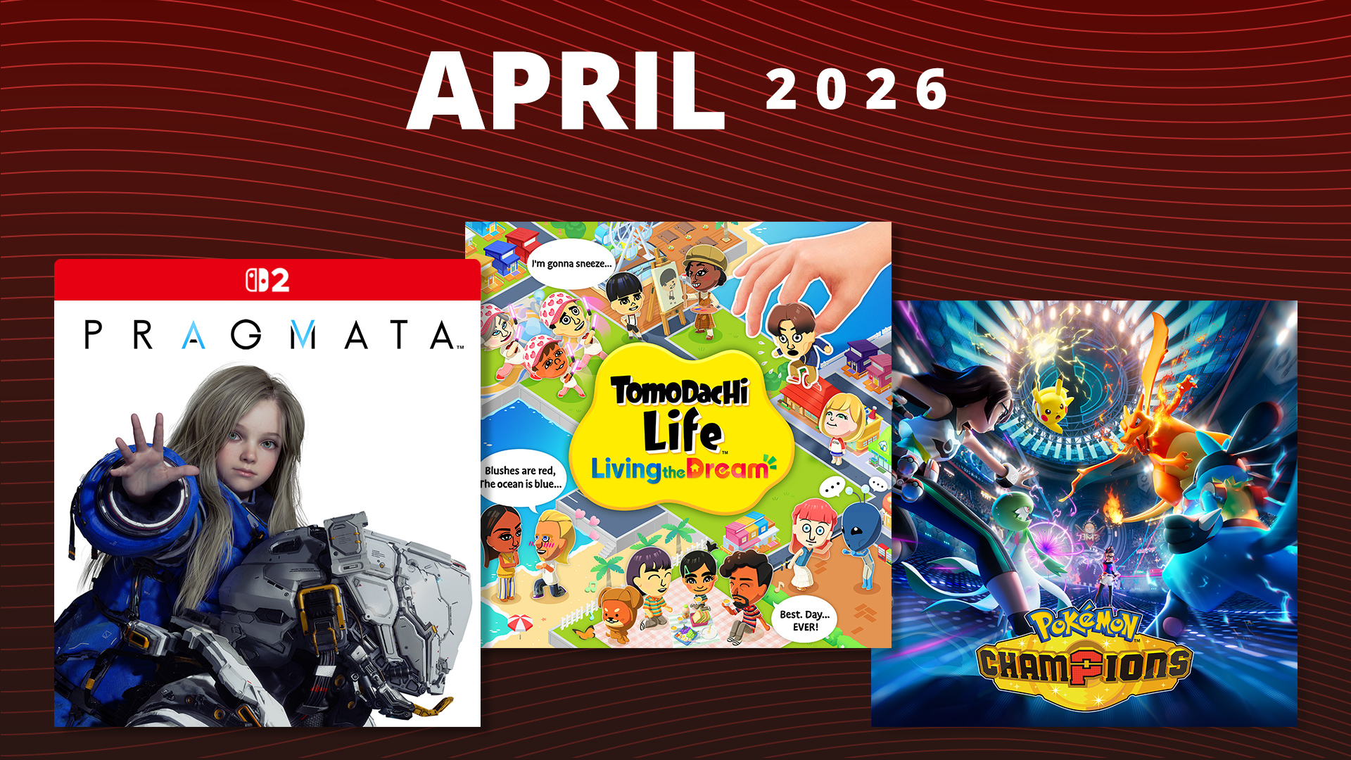 Upcoming games – April 2026