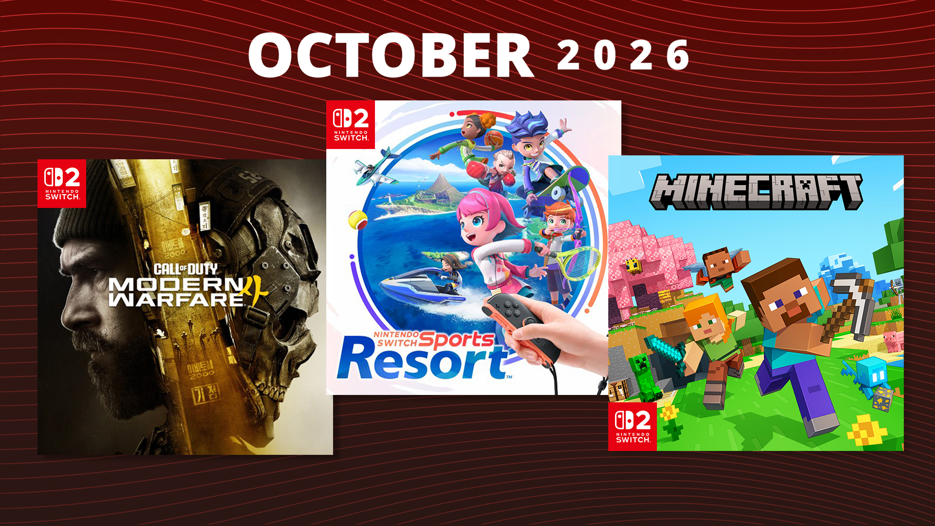 Upcoming games – October 2026