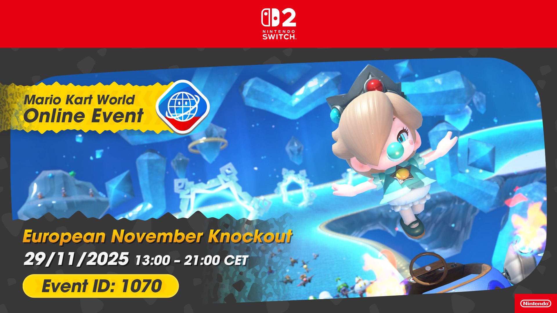 Drive to survive in the next Mario Kart World European online event!
